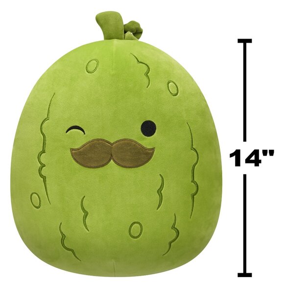 Squishmallows Charles the Green Pickle Plush - Picture 2 of 5